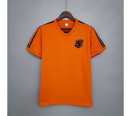 Netherlands 1974 Home Orange Soccer Jersey